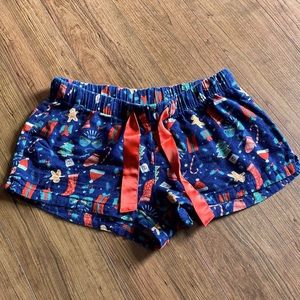 Christmas PJ shorts